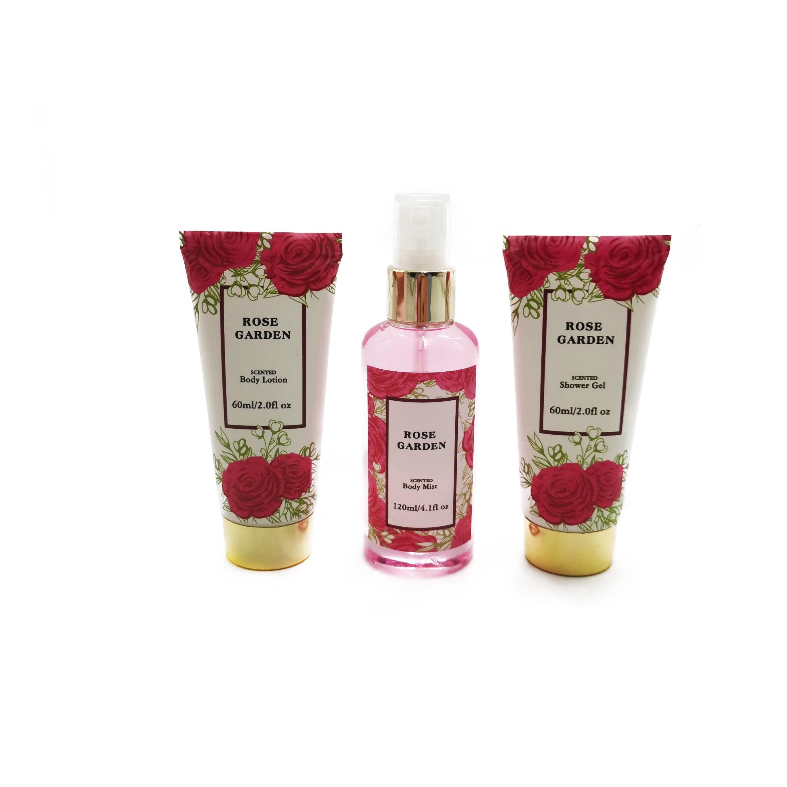 Custom Personal Care body mist body lotion bath gift set