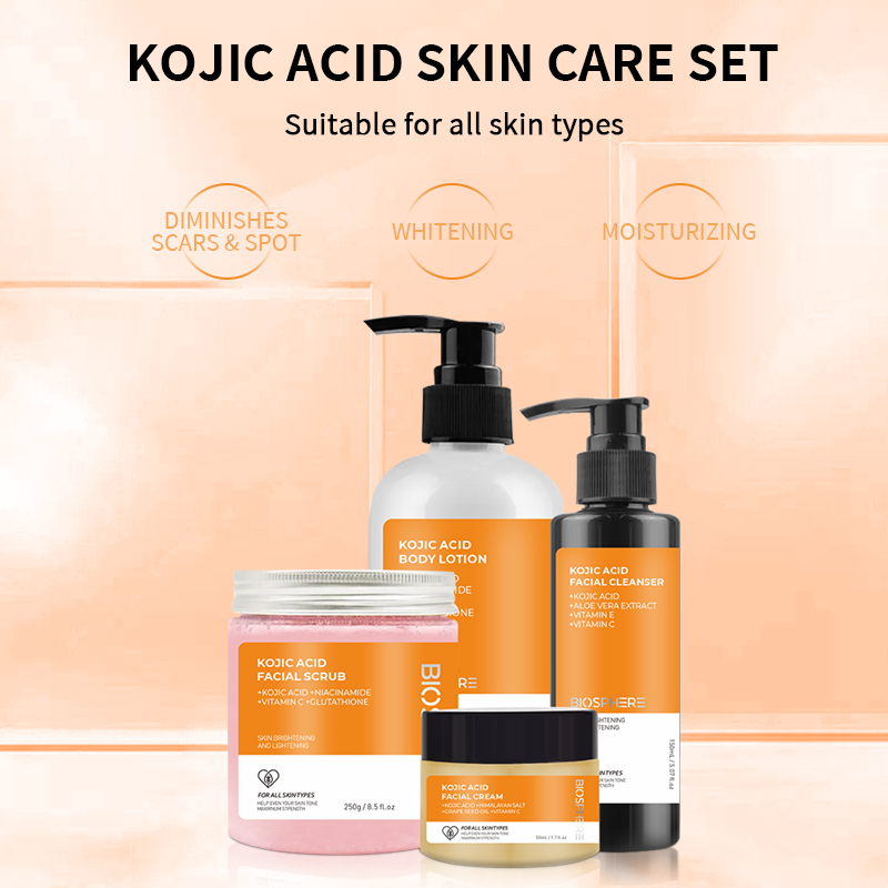 100% Organic Rose Skin Care Set Biosphere Skin Products Brightening Korean Cosmetics Skin Care Set