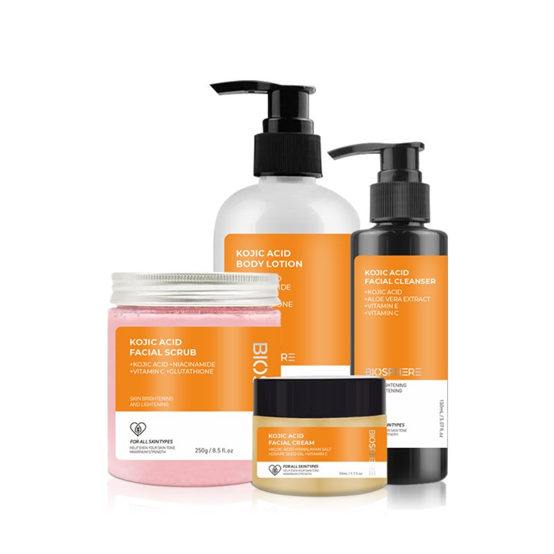 100% Organic Rose Skin Care Set Biosphere Skin Products Brightening Korean Cosmetics Skin Care Set