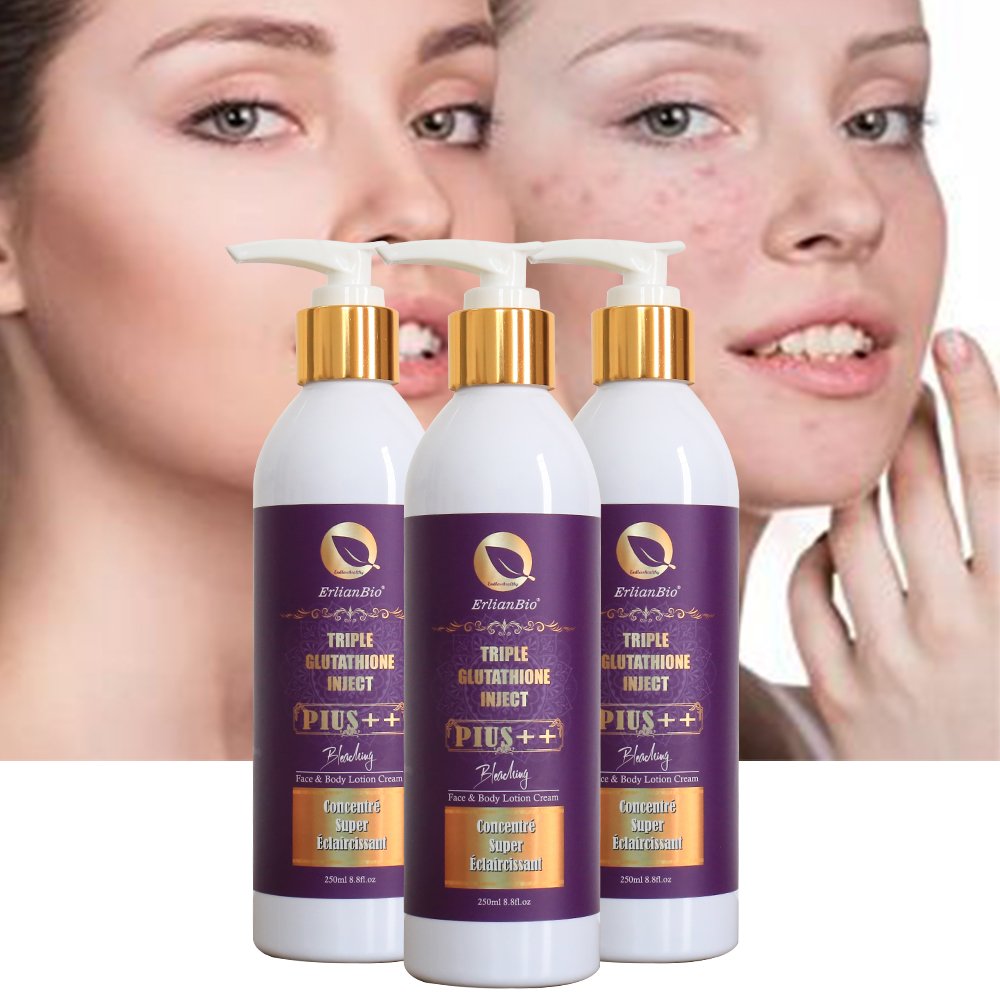 Private Label Glutathione Body Lotion Quick Bleach Skin Lotion Naturally Lightening and Darkening Body Lotion