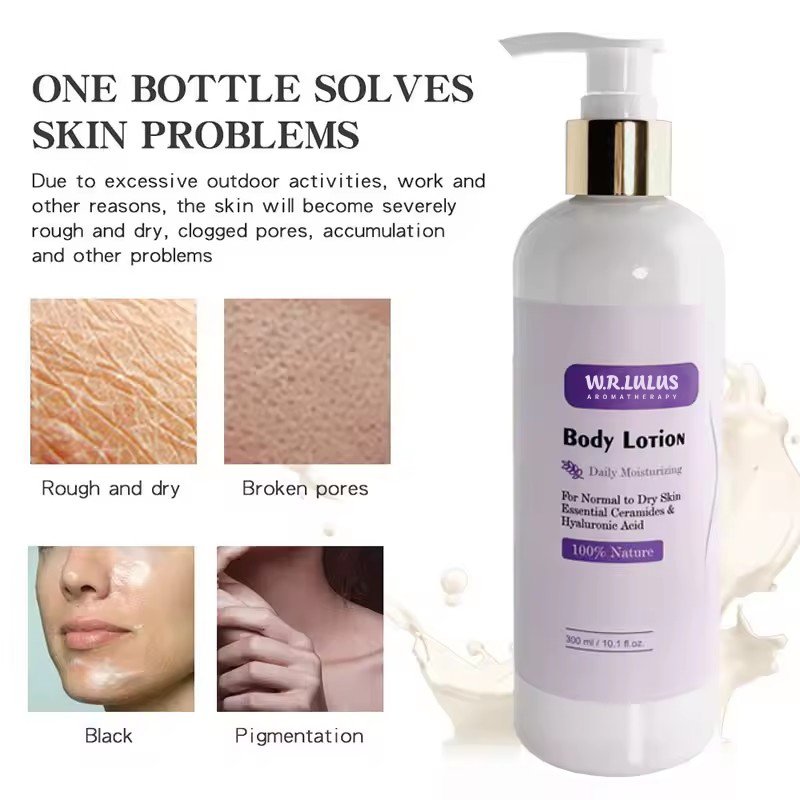 Custom Private Label Organic White Bodi Lotion Remove Spots Body Cream Moisturizing Milk Whitening Body Lotion For Black Skin