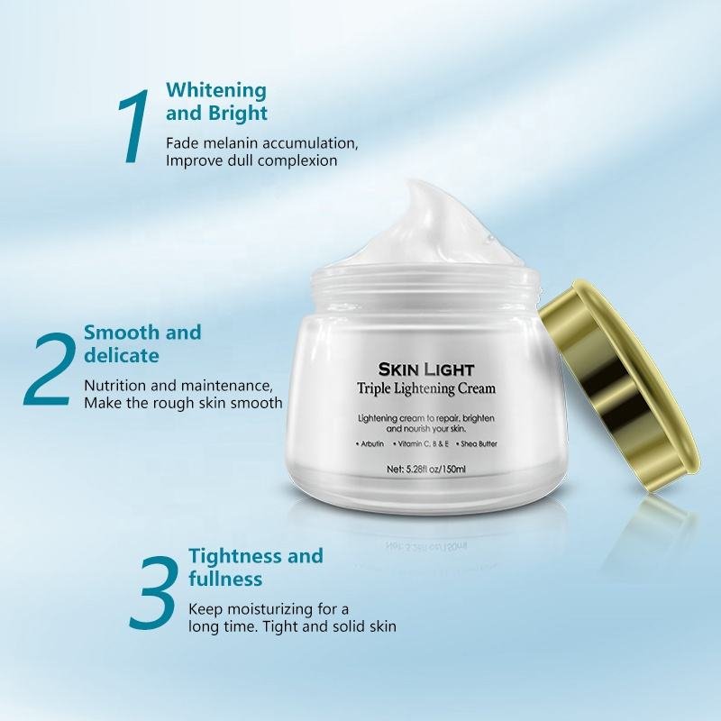 Private label skin care cosmetics facial cream lotion organic day and night beauty whitening face body cream 150ml