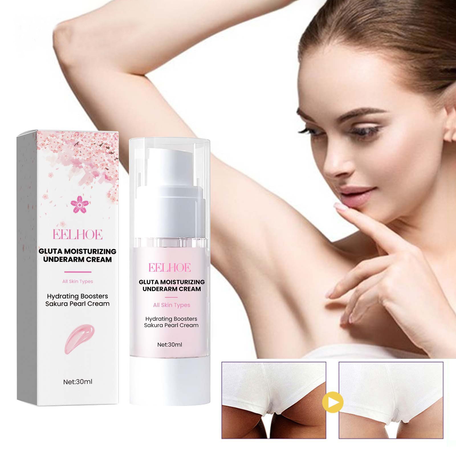 High Quality Moisturizer Lightening Women Skin Whitening Body Lotion Armpit Underarm Whitening Serum Cream