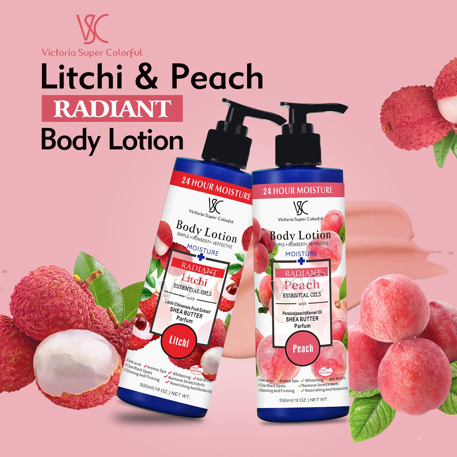 Premium Quality Vegan Body Lotion Radiant Skin Herbal Whitening Ingredients Best Moisturizing Brightening Tone Tightening SIMPLE