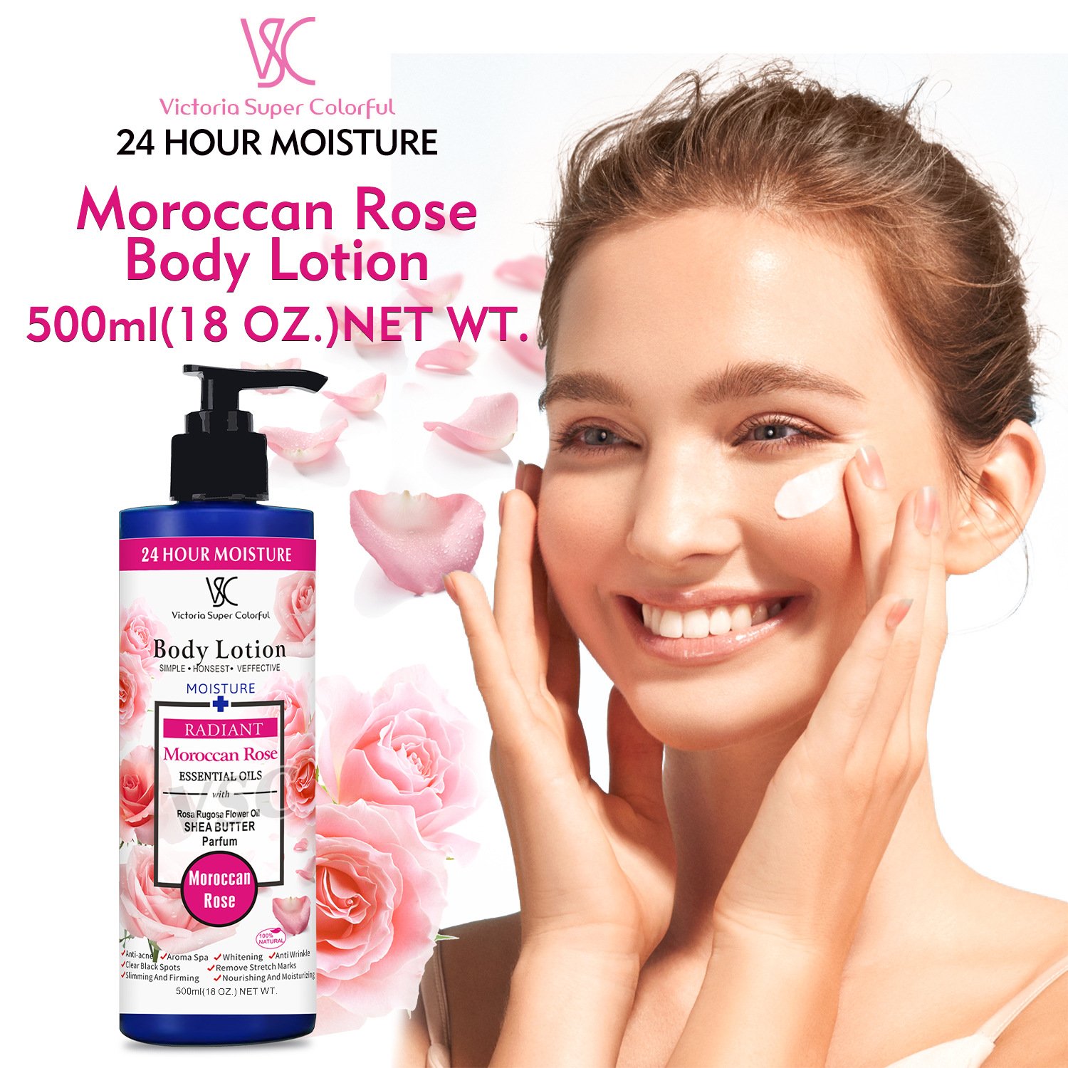 Premium Quality Vegan Body Lotion Radiant Skin Herbal Whitening Ingredients Best Moisturizing Brightening Tone Tightening SIMPLE