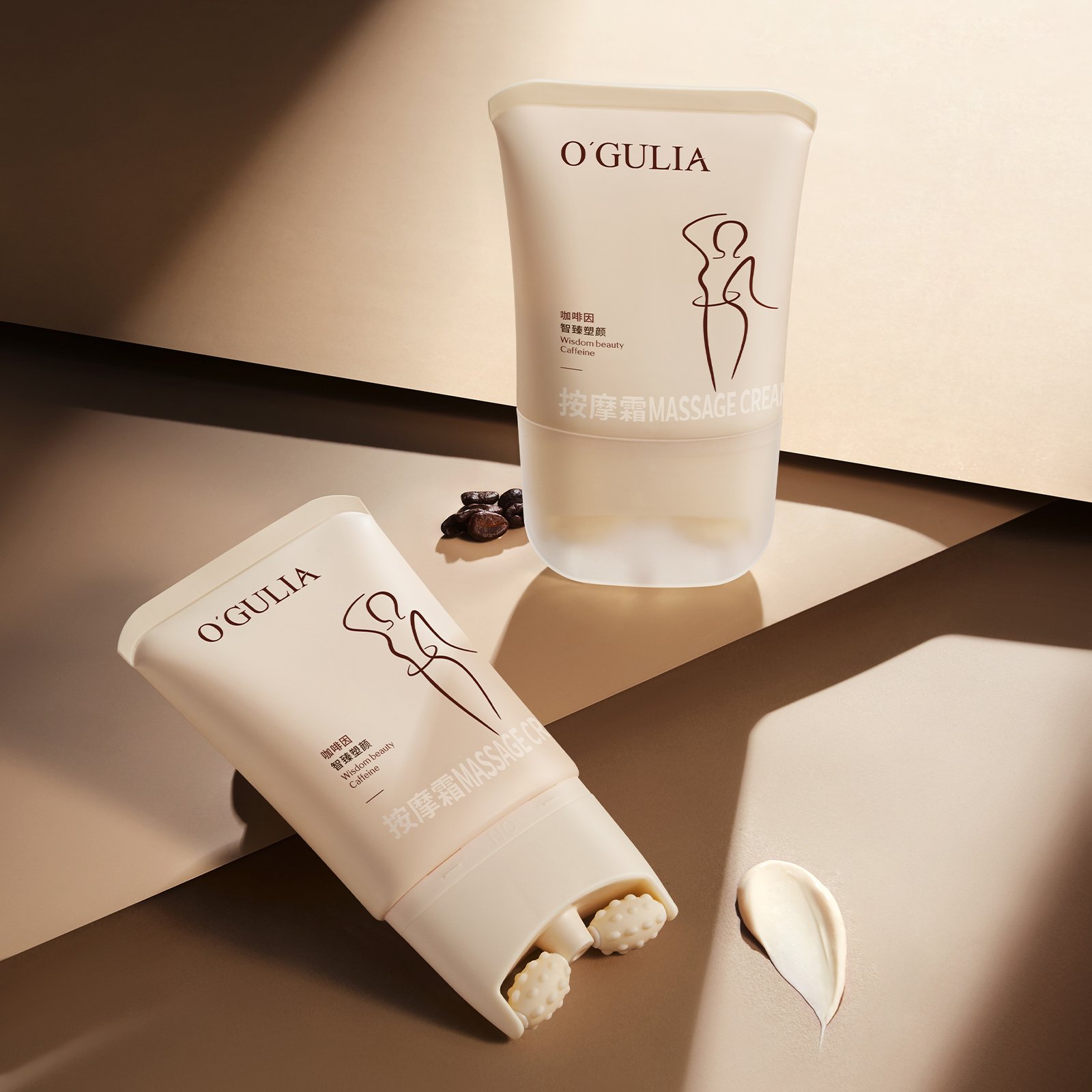 Hot Caffeine Slimming Creams Roll On The Cream Tube Massager Body Arms Buttock Tightening Antii-Wrinkle Massage Slimming Cream
