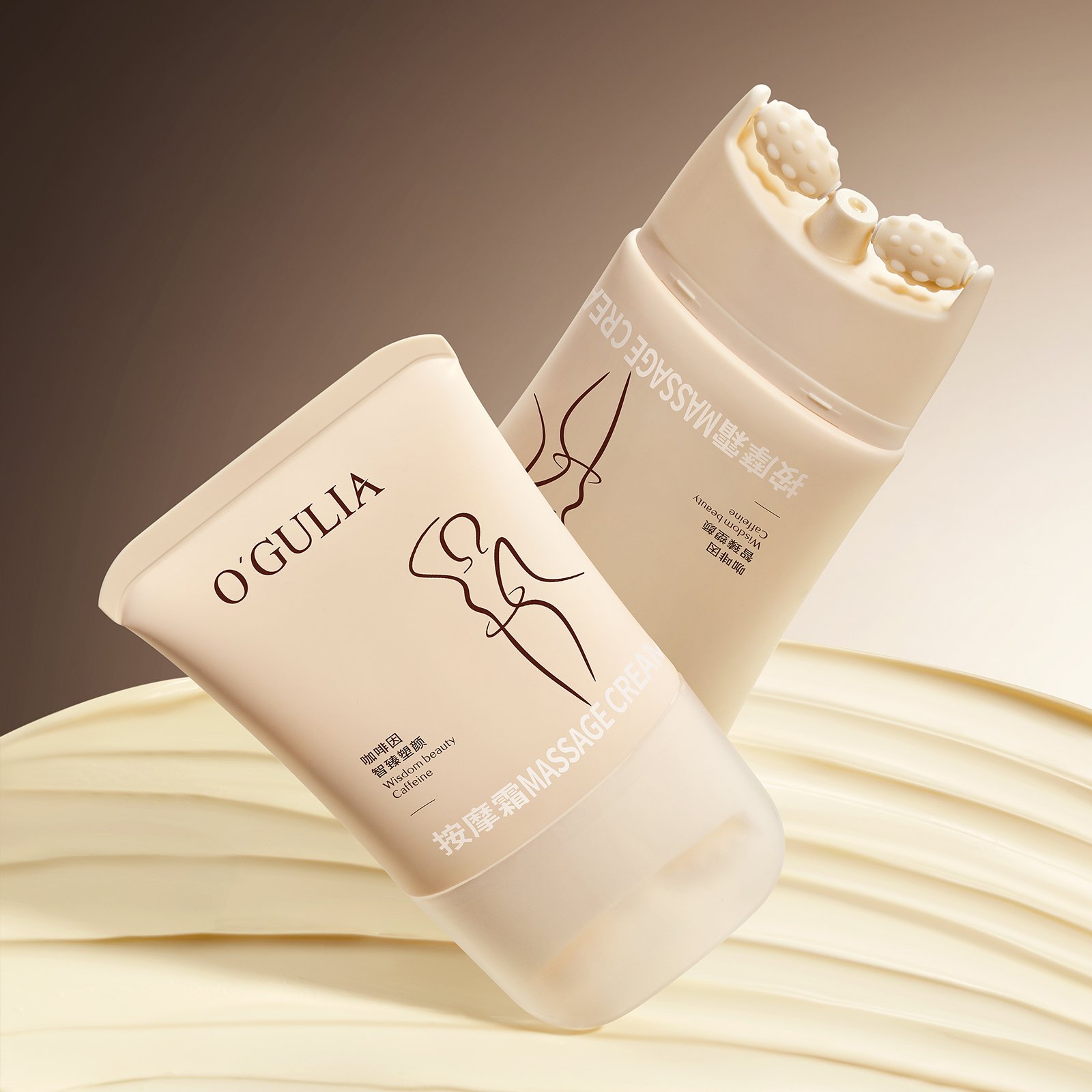 Hot Caffeine Slimming Creams Roll On The Cream Tube Massager Body Arms Buttock Tightening Antii-Wrinkle Massage Slimming Cream