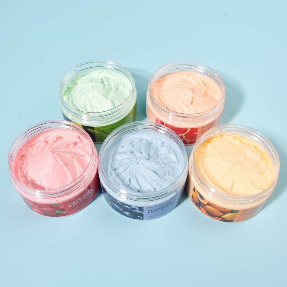 JMFREE Private Label 8 Oz Skin Care Whipped Butter Body Lotion Cream Lightening Moisturizer Body Lotion Shea Body Butter