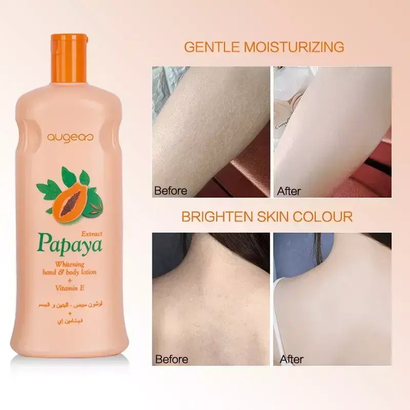 Skin care papaya whitening lightening body lotion for black skin