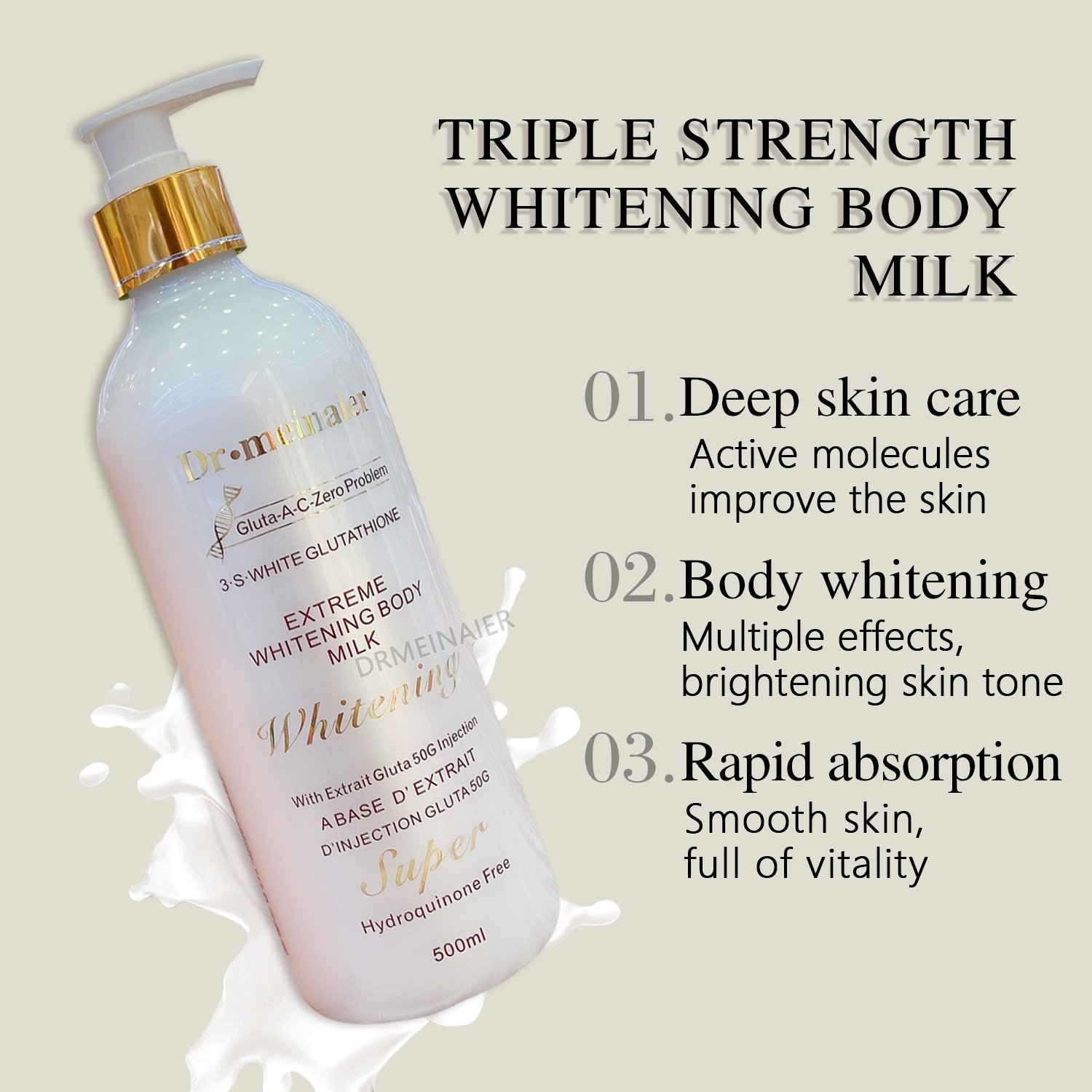 Best Natural Whitening Body Lotion Quick Beauty Body Milk Skin Care Moisturizing Whitening Cream