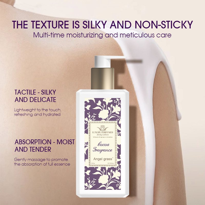 Private Label Organic Vegan Wholesale Natural Cocoa Fragrance Perfume Luxury Perfumed Body Lotion