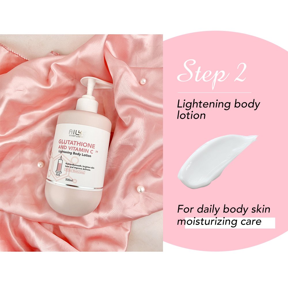 AILKE Body Care Collagen Serum Whitening Dark Spot Face Cream African Bleaching Body Lotion Skin Care Set