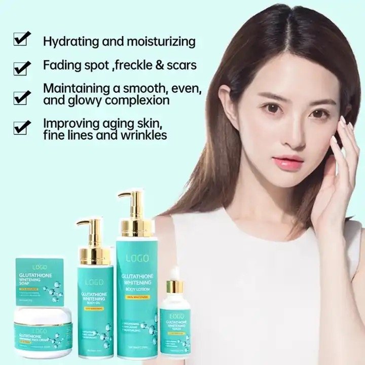Fast Bleaching Gluta Sets Whitening Soap Body Oil Body Lotion Body Cream Face Whitening Cream