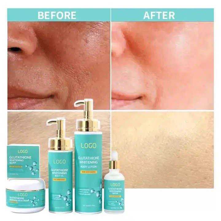 Fast Bleaching Gluta Sets Whitening Soap Body Oil Body Lotion Body Cream Face Whitening Cream