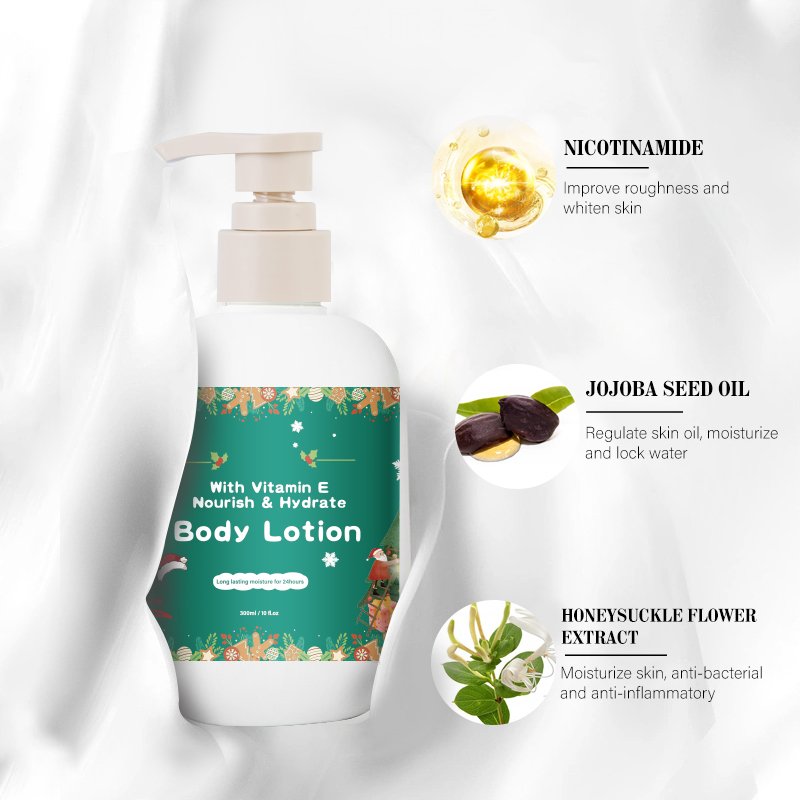 OEM ODM Skin Product Nourish And Hydrate Whitening Body Lotion Merry Christmas Gift With Vitamin E