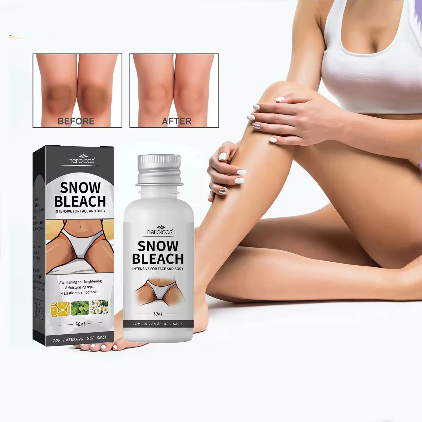 Private Label Snow Bleach Cream Underarm Whitening Lotion Skin Dark Spot Body Bikini Area Cream private part whiteningcream