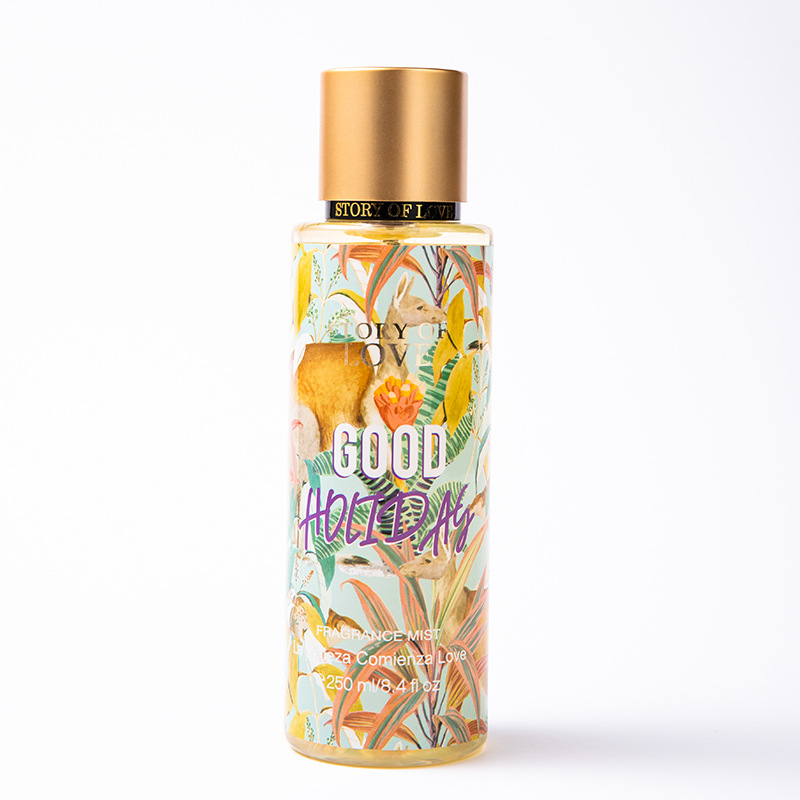Brand Victoria gift ladies body mist and body lotion set long lasting fragranceoriginal first love women perfume