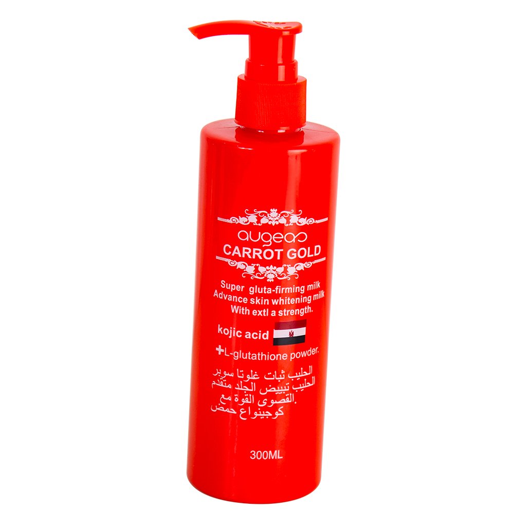 Factory price skin care product Carrot Oil Moisturizing Vitamin C fragrance gentle refreshing whitening lightening body lotion