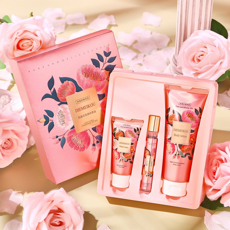 Hot Selling wholesale arabic original portable women's perfume body lotion online sale fragrance oil Perfume Gift Sets