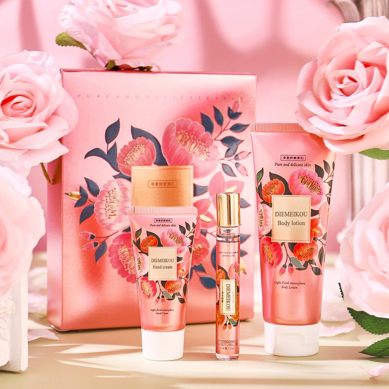 Hot Selling wholesale arabic original portable women's perfume body lotion online sale fragrance oil Perfume Gift Sets