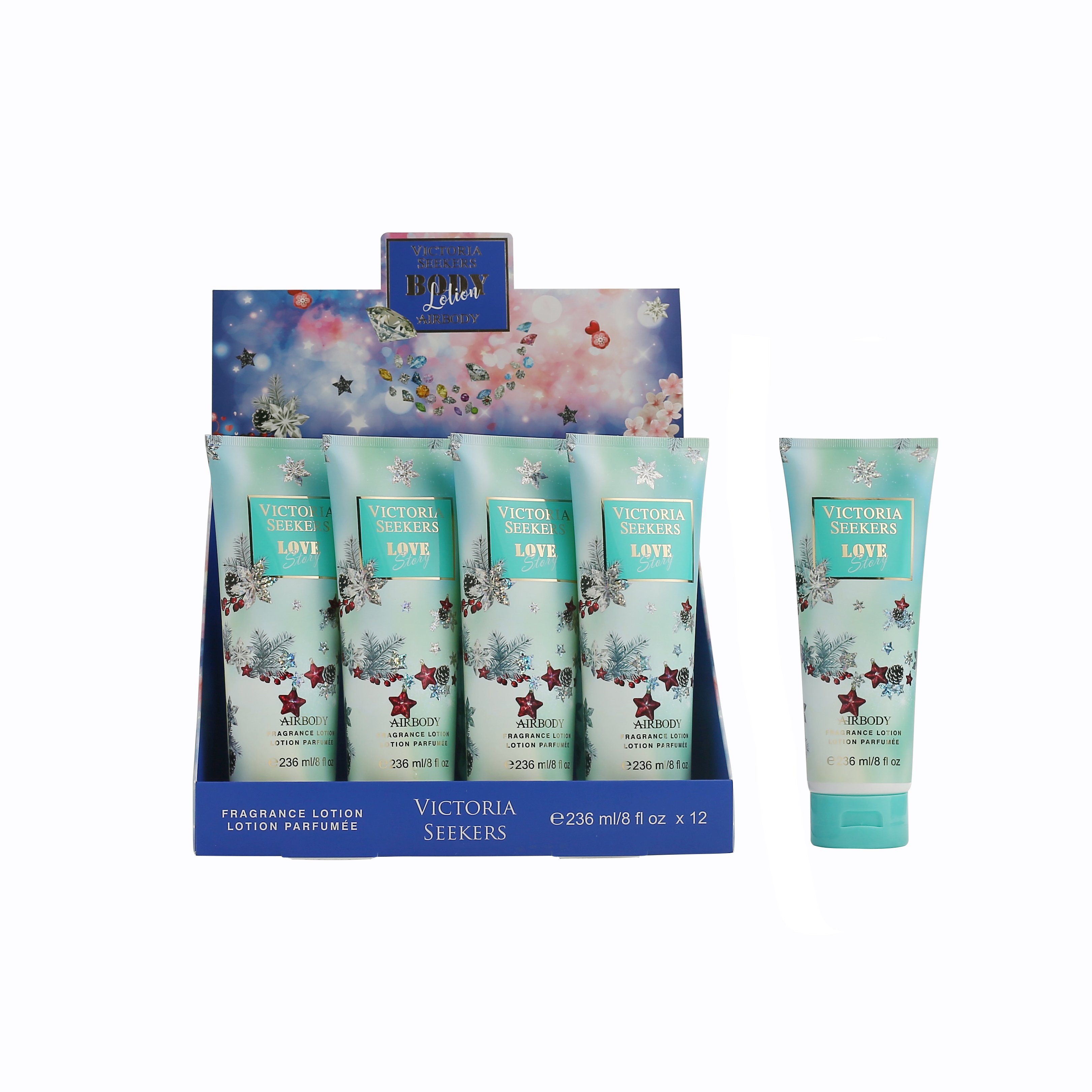 AB2095 236ML AirBody Floral Fragrance Moisturizing Skin Body Lotion for Women