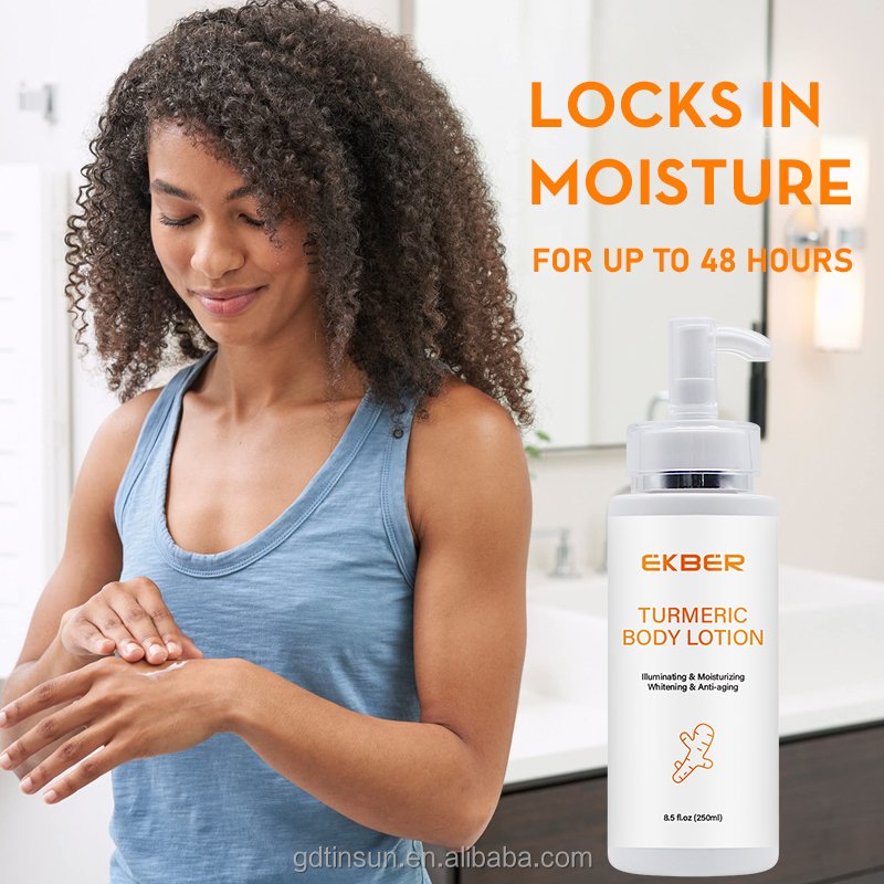 Wholesale Private Label Organic Natural Turmeric Moisturizing Lightening Dark Spot Removal Body Cream Lotion