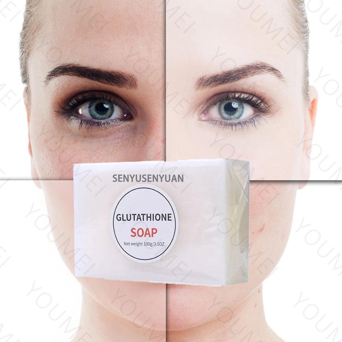 Custom Logo Skin Care Kit Adults Fast Bleaching Face Cream Soap Hyaluronic Acid Vitamin C Whitening Hyaluronic Acid