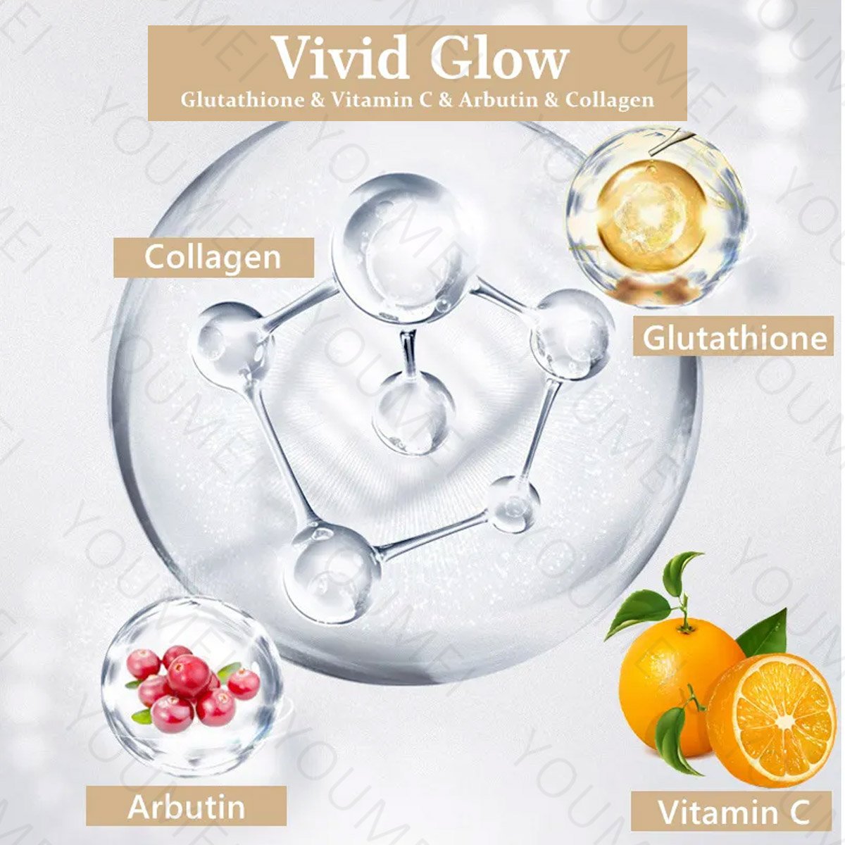 Custom Logo Skin Care Kit Adults Fast Bleaching Face Cream Soap Hyaluronic Acid Vitamin C Whitening Hyaluronic Acid