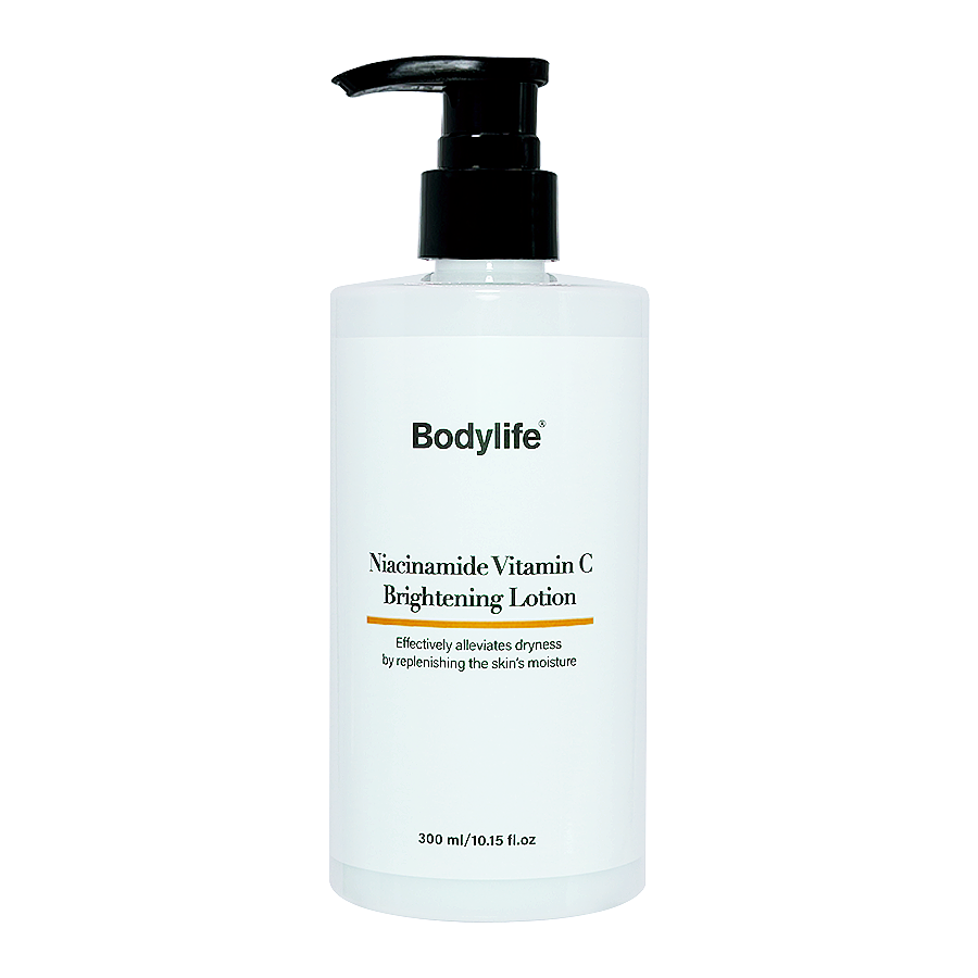 Niacinamide Vitamin C Organic Vegan Moisturizing Whitening Dark Skin Private Label Body Lotion