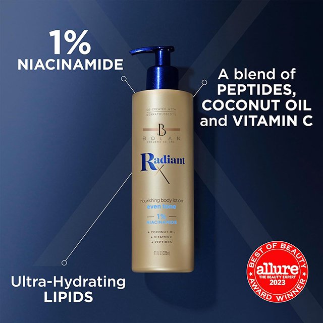 Nourishing Body Lotion for Adults with 1% Niacinamide Coconut Oil Vitamin C Peptides & Hyaluronic Acid Whitening Feature