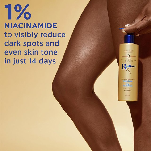 Nourishing Body Lotion for Adults with 1% Niacinamide Coconut Oil Vitamin C Peptides & Hyaluronic Acid Whitening Feature