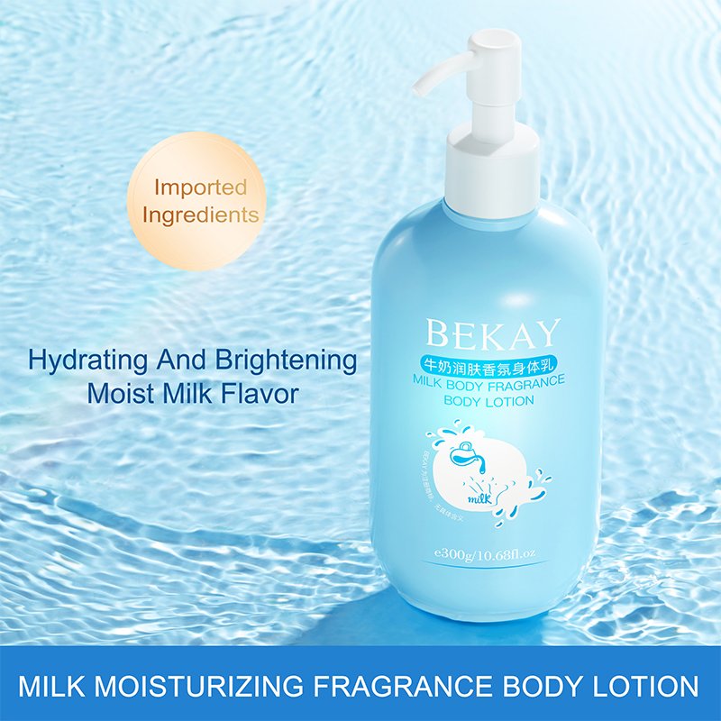 BEKAY Private Label Organic White Milk Moisturizing Fragrance Body Lotion