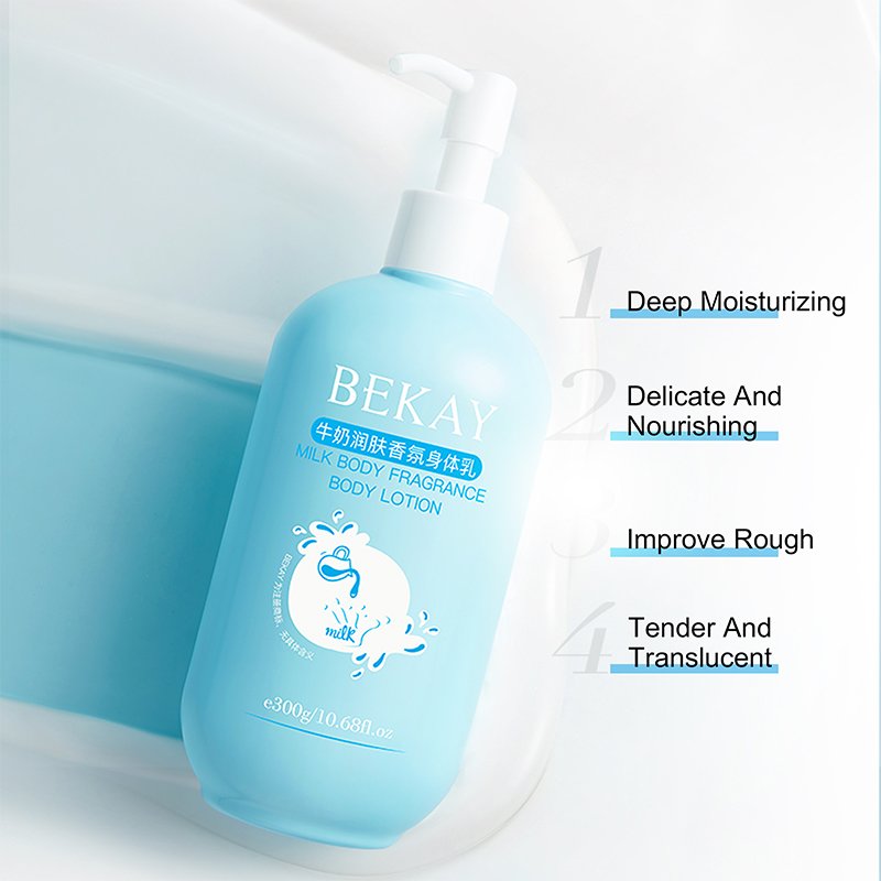BEKAY Private Label Organic White Milk Moisturizing Fragrance Body Lotion