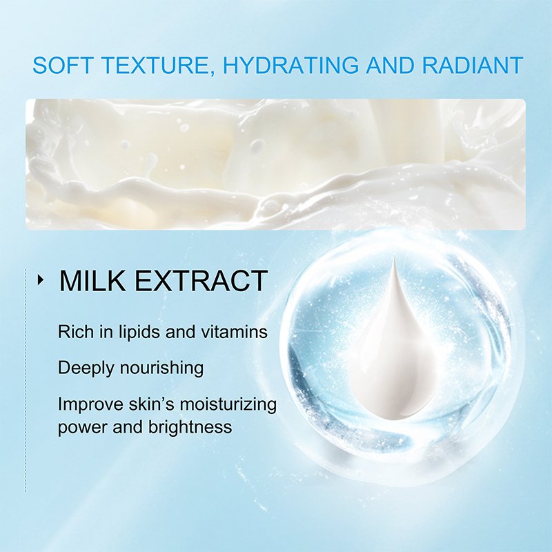 BEKAY Private Label Organic White Milk Moisturizing Fragrance Body Lotion