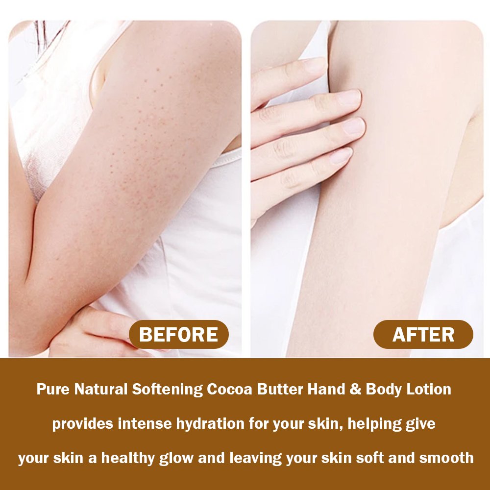 OEM Organic Cocoa Butter Hand Body Lotion Private Label Natural Moisturizing Smoothing Whitening Body Lotion For Black Skin