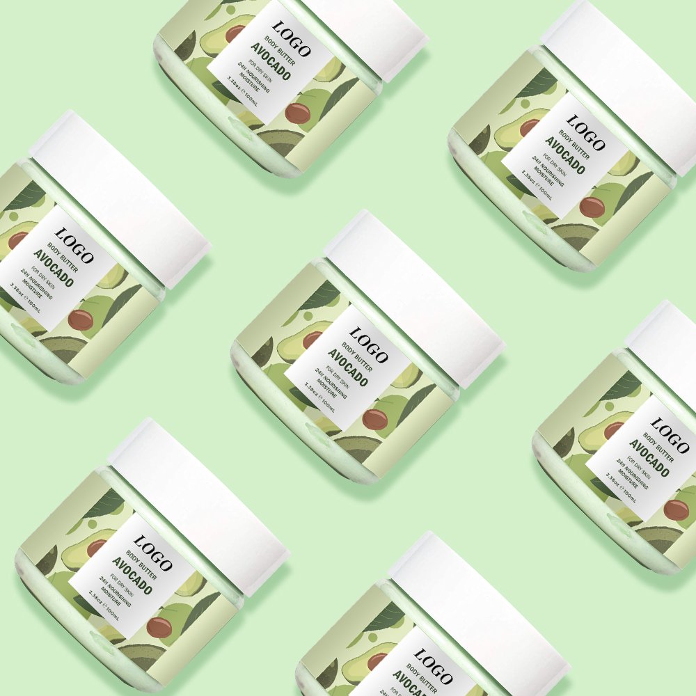 BLIW Private Label Vegan Organic Natural Hydrating Moisturizing Tightens Skin Prevents Sagging Avocado Body Butter