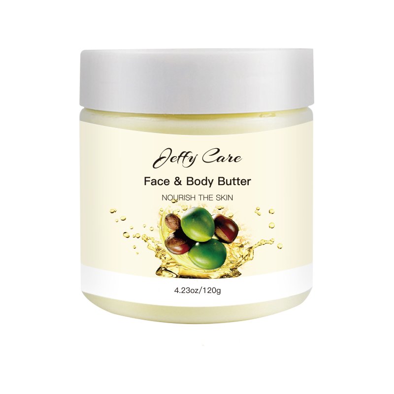 Free sample private label natural organic shea butter body lotion moisturizing whitening body butter