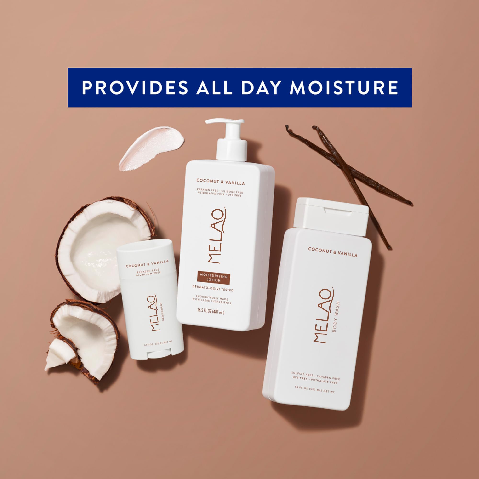 Coconut Vanilla Body Lotion Contains Naturally Derived Plant-based Moisturizers For Restores Dry Skin Whitening Body Lotion