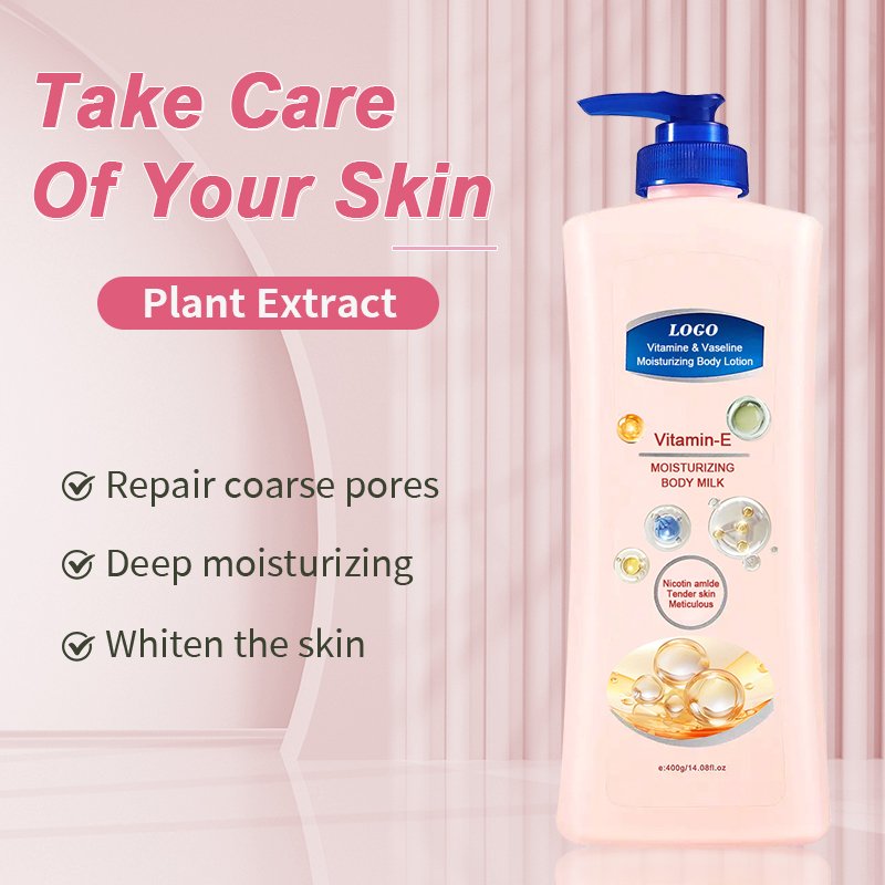 Hot selling customized moisturizing vitamin korean body cream container Petroleum jelly body lotion female body lotion