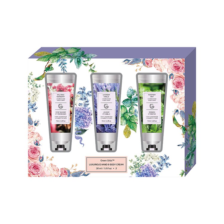 OEM Private Label 3pcs Mini Hand Body Cream Set Best Moisturizing Lotion with Milk Whitening Feature Butter Form for Skin