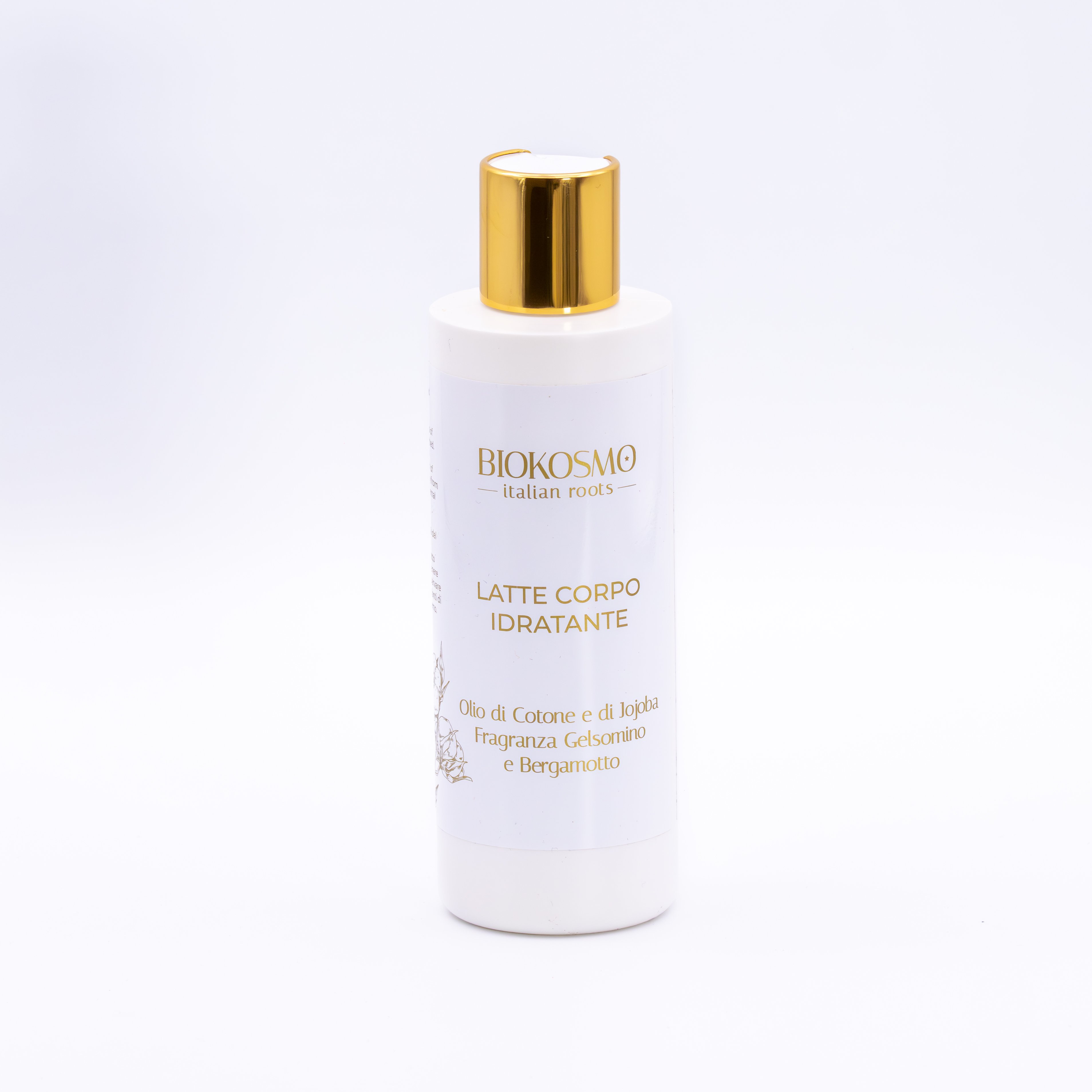Luxurious Italian Organic Lotion - Bergamot & Jasmine Infused Body Milk 200ml - Ideal for Deep Hydration and Skin Softness