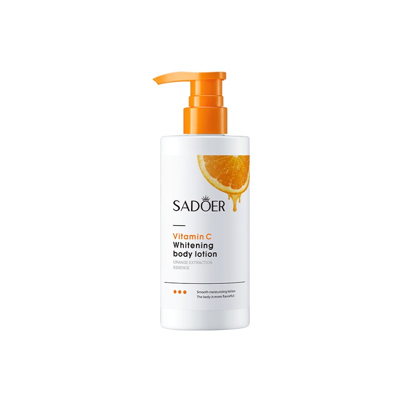 OEM SADOER Private Label Moisturizing Whitening Body Lotion Vitamin C moisturizing body lotion for women