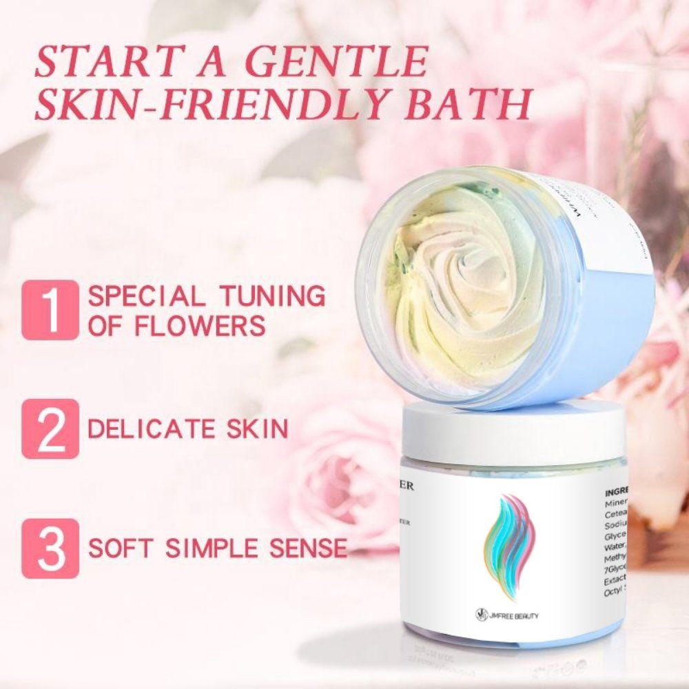 JMFREE Wholesale Private Label Natural Organic Vegan Ice Cream Whitening Rainbow Whipped Body Butter
