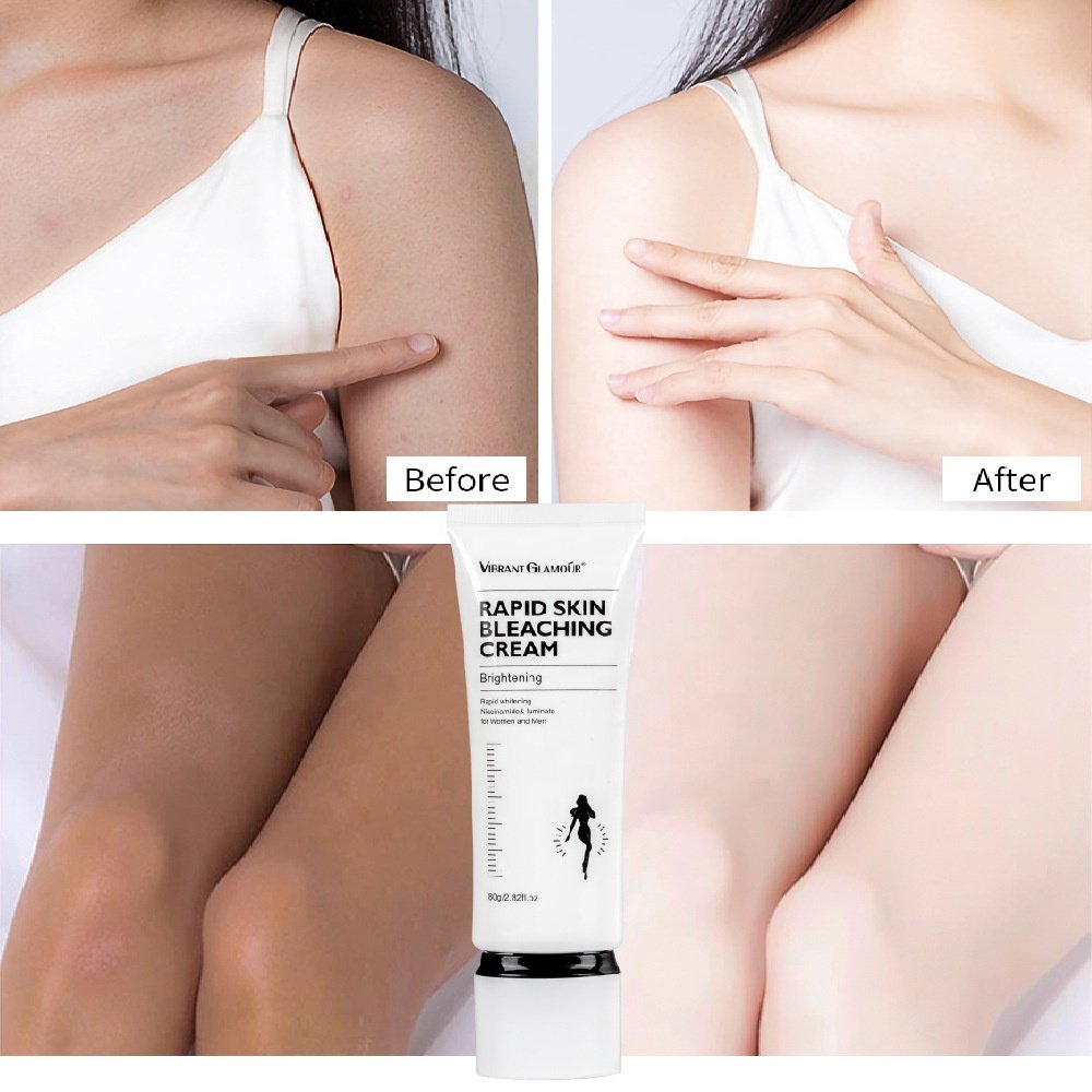 VIBRANT GLAMOUR Rapid Skin Bleaching Cream Brightening Moisturizing Long-lasting Soothing Repairing Body Lotion 80g