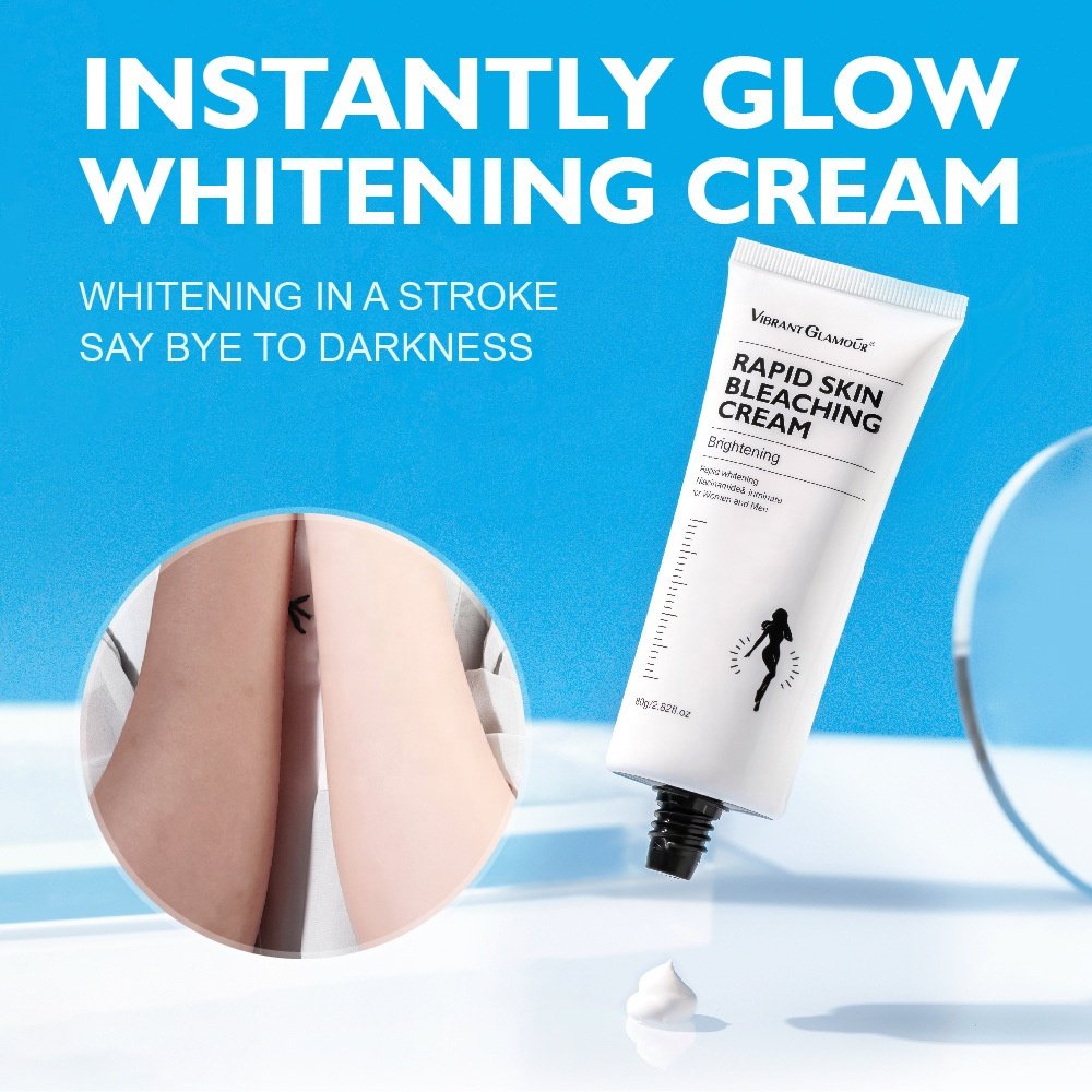 VIBRANT GLAMOUR Rapid Skin Bleaching Cream Brightening Moisturizing Long-lasting Soothing Repairing Body Lotion 80g
