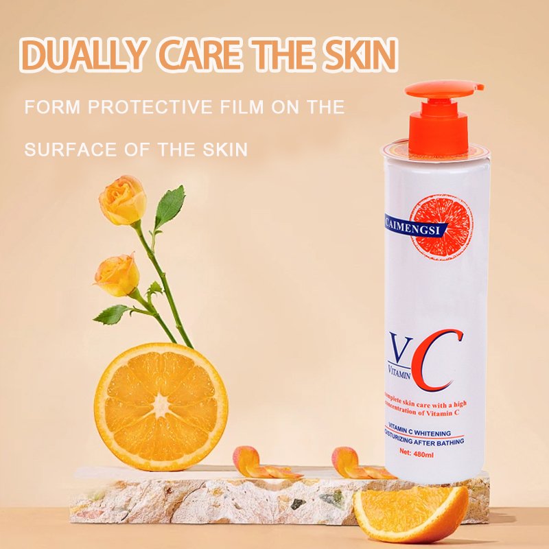 480ml Vitamin C Natural Fragrance Moisturizing Brightening Improve Dry Skin Body Lotions Whitening Body Lotions For Women