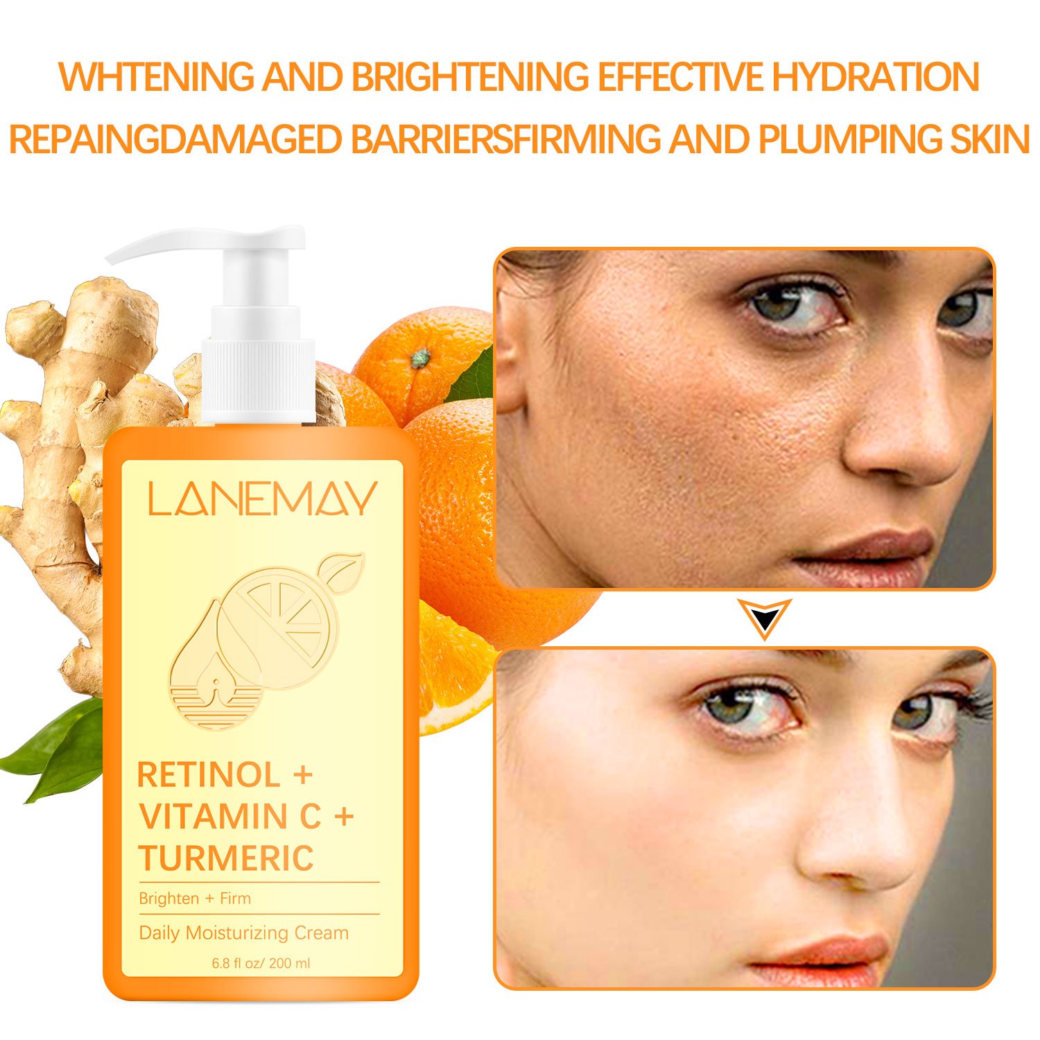 OEM private label womens vc retinol arbutin multiple whitening cream firming body lotion Firming Moisturizer Skin Care Treatment