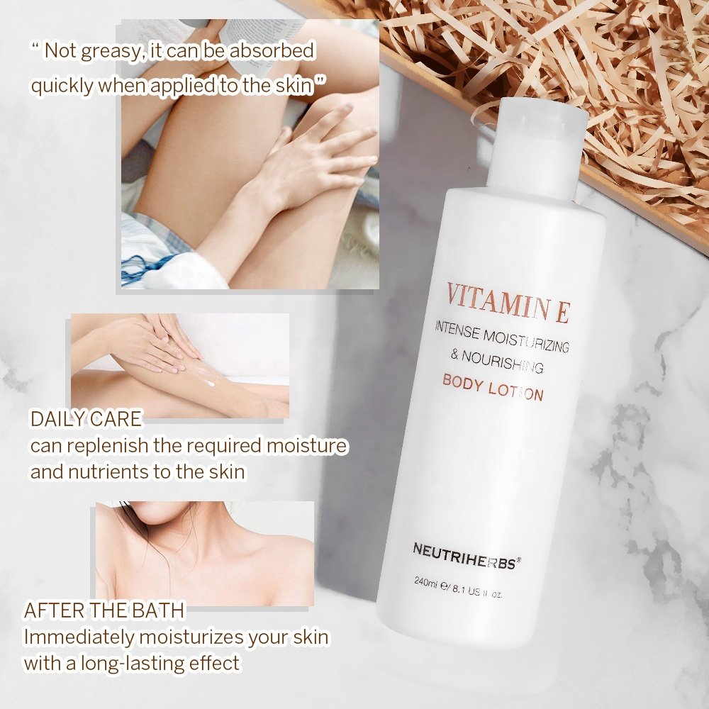 Vegan Herbal Nourishing Moisturizing Skin Care VE Vitamin E Body Lotion
