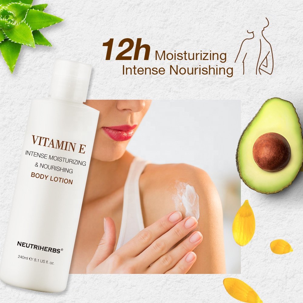 Vegan Herbal Nourishing Moisturizing Skin Care VE Vitamin E Body Lotion