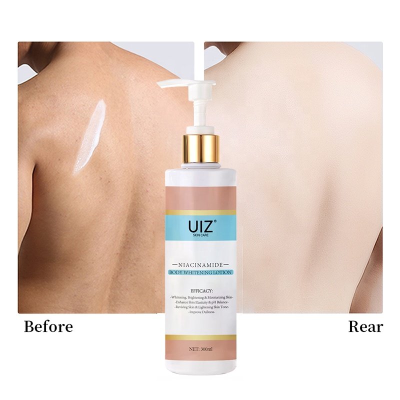 Niacinamide Body Whitening Lotion Deep Moisturizing Brightening Skin With Glycerine Sodium Hyaluronate